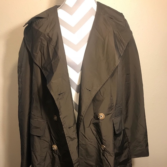 Covington Button Up 16-18Wide Button Up Brown Coat - Picture 5 of 7